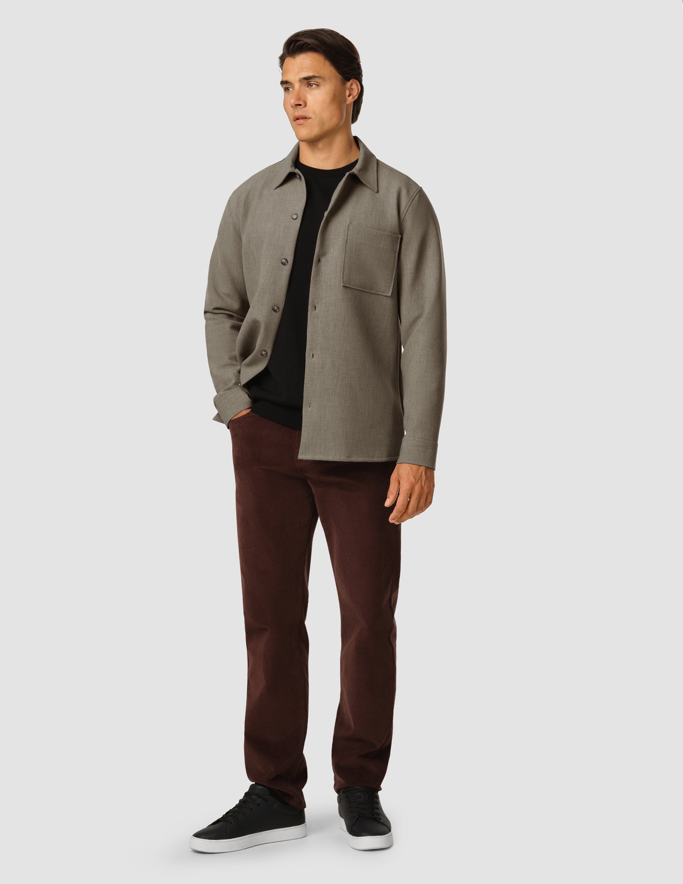 Heavy Edition Transitional Overshirt Khaki Melange